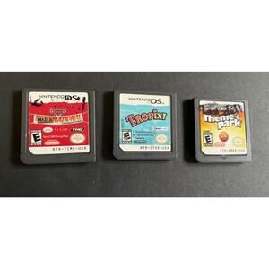 3 Nintendo DS Video Games - Cars Matar National Championship, Tropix, Theme Park